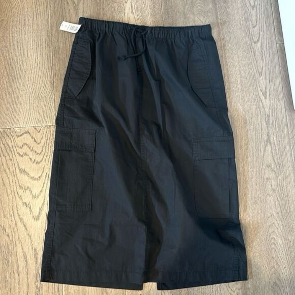 TNA CARGO SKIRT BLACK MEDIUM NWT
